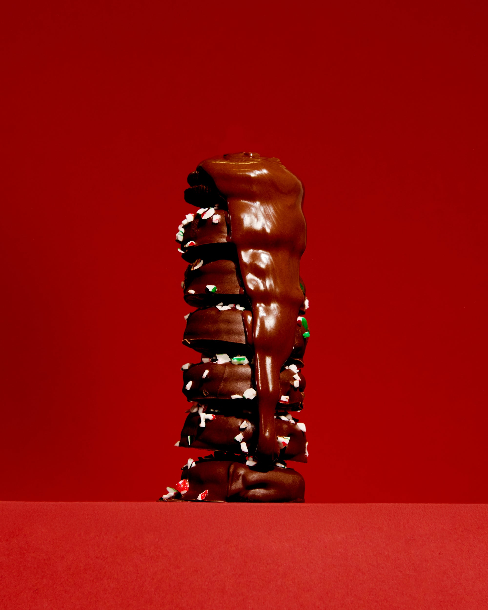 Peppermint Crunch Sandwich Cookies