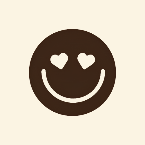 Brown smiley face icon